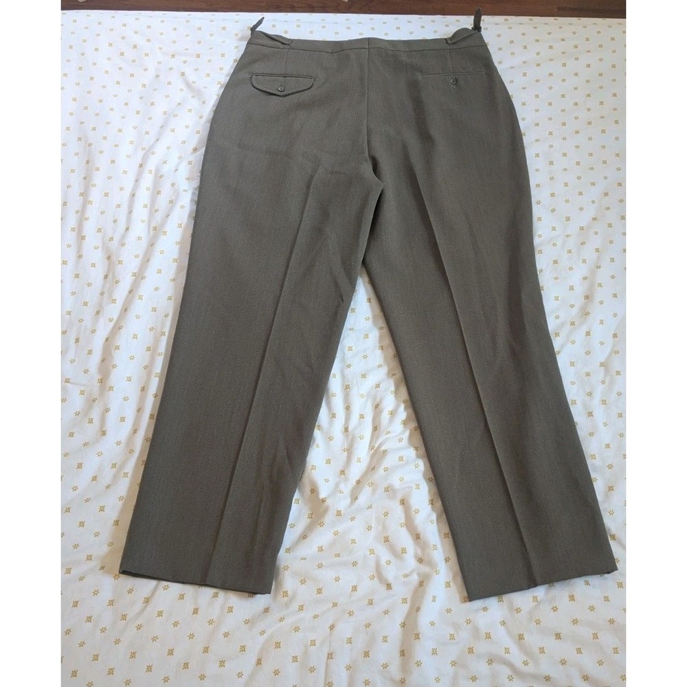 VTG POLO RALPH LAUREN 40x32 Wool Twill Pants Dbl Pleated OG Green Buckles USA - Picture 3 of 15